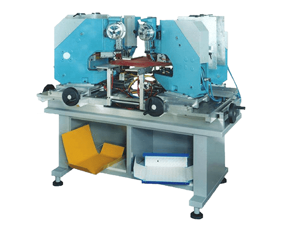 Two-head riveting machine – Production of machines for the application of  grommet oval eyelets